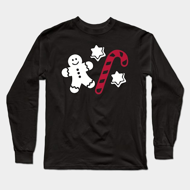 Lebkuchen Gingerbread man Long Sleeve T-Shirt by Designzz